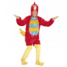 Costume Uccello Rosso in Peluche Adulto