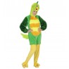 Costume Uccello Verde in Peluche Adulto