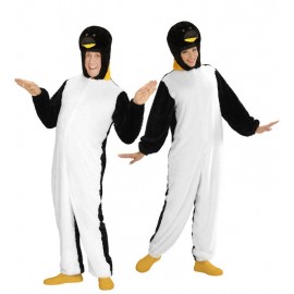 Costume da Pinguino in Peluche Morbido per Adulti