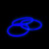 Braccialetti Luminosi Monocolore (100 pz) Blu