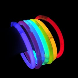 Braccialetti Luminosi Monocolore (100 pz) Braccialetti Luminosi Monocolore (100 pz)