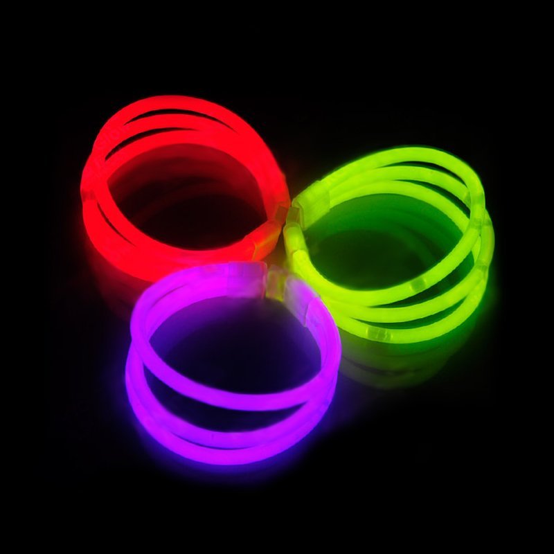 BESTOYARD Braccialetti in Silicone Luminosi Bracciali Colorati Fluorescente per Regali di San Valentino di Natale 20pcs 