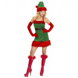 Costume Da Miss Aiutante Di Babbo Natale Donna