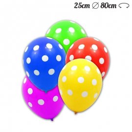 Palloncini Pois di Lattice 25 cm Palloncini Pois di Lattice 25 cm