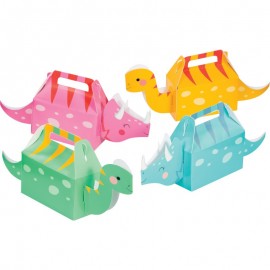 4 Scatole 3D Dinosauri per feste