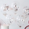 5 Palloncini con Coriandoli 30 cm