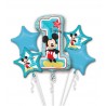 Bouquet di Palloncini Mickey 1° Compleanno