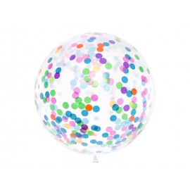 Palloncino Con Coriandoli Colorati 1 m Shop