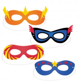4 Máscaras de Foam Superhero