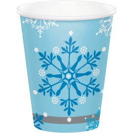 Bicchiere Fiocchi di Neve di Plastica 473 ml