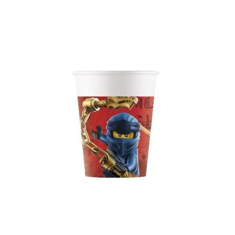 8 Bicchieri Lego Ninjago 200 ml