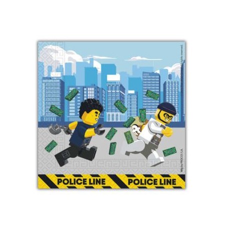 20 Tovaglioli Lego City 33 cm