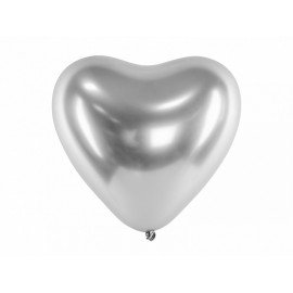 50 Palloncini Cuore Metallici da 30 cm