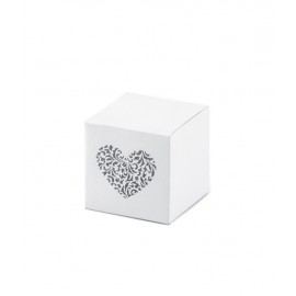 10 Cajas Cuadradas con Corazón