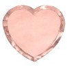 6 Piatti a Forma di Cuore Rosa Gold