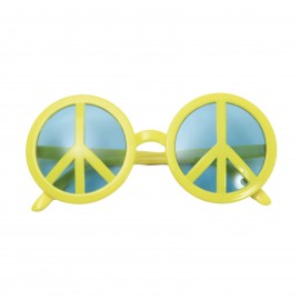 Gafas Símbolo De La Paz Amarillas