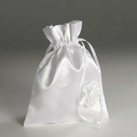 Sacchetto Matrimonio Fiore Bianco 26 x 19 cm