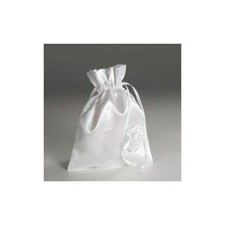 Sacchetto Matrimonio Fiore Bianco 26 x 19 cm