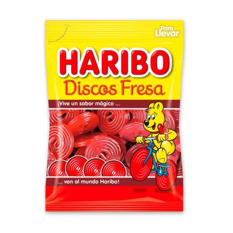 Caramelle Disco alla fragola Haribo 80 gr