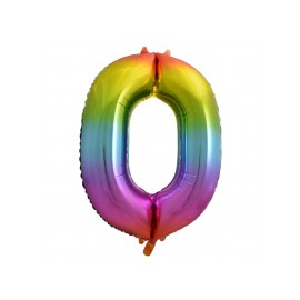 Palloncino Numero 0 Foil 86 cm Palloncino Numero 0 Foil 86 cm