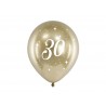 6 Palloncini 30 Anni Dorate 30 cm