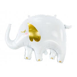Palloncino Elefante Bianco in Foil