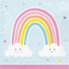 16 Tovaglioli Happy Rainbow 33 cm
