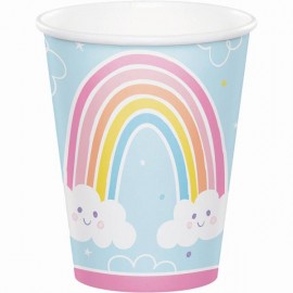 8 Bicchieri Happy Rainbow 237 ml