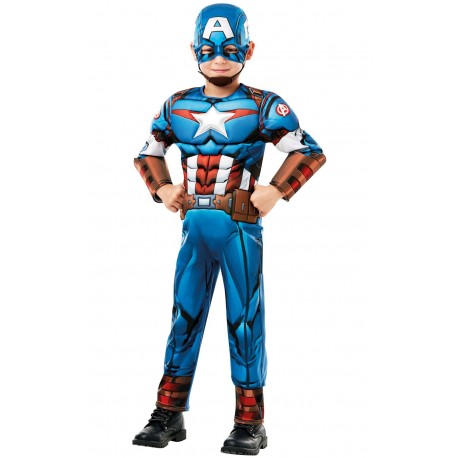 Costume Capitan America Deluxe per bambini