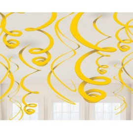 12 Spirali Decorative da Festa 55 cm Online