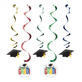 5 Decorazioni Pendenti Colorate per Laurea