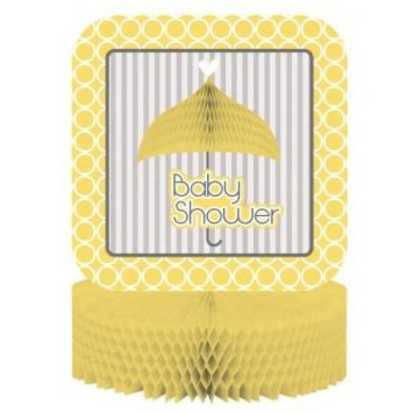 Centrotavola Baby Shower Giallo 30 cm