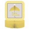 Centrotavola Baby Shower Giallo 30 cm