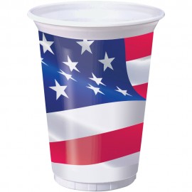 8 Bicchieri Bandiera Americana Compra