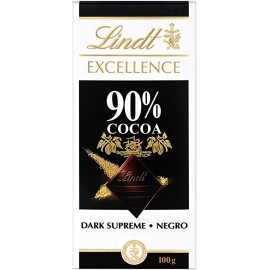 Tavolette di Cioccolato Lindt Excellence 90% 100 gr. Prezzo