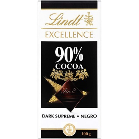 Tavolette di Cioccolato Lindt Excellence 90% 100 gr. Prezzo