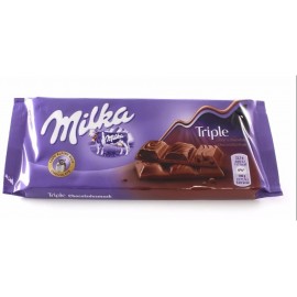 4 Tavolette Cioccolato Milka Triple Choco