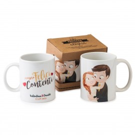 Tazza di Ceramica Pop e Fun Bride & Groom