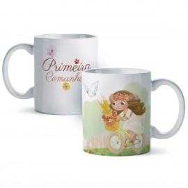 Tazza Romantica per Comunione bambina 7 caramelle - FesteMix