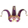 Maschera Veneziana di Giullare Glitter in vendita 