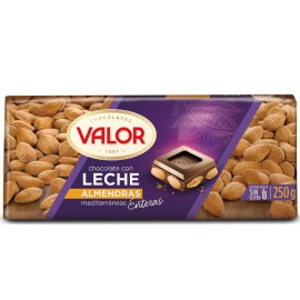 5 Tavolette Chocolate Valor Choco Latte Mandorle