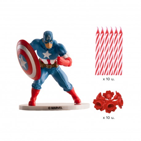 Kit Topper Captain America per Torta