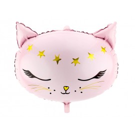 Palloncini Gatto Rosa Foil 48 x 36 cm