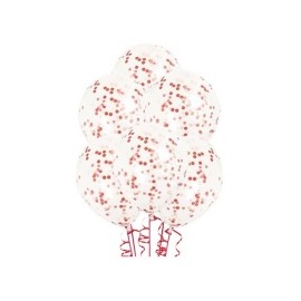 6 Palloncini di Coriandoli 30 cm