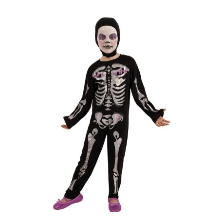 Costume Scheletro Glitterato Bambino