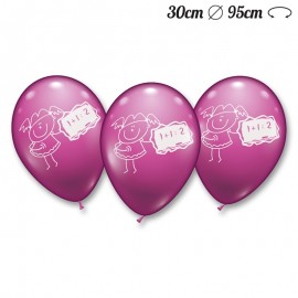 Palloncini Bambina Matematica Rotondi 30 cm