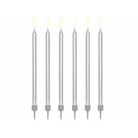 12 candele di compleanno dritte 12 cm