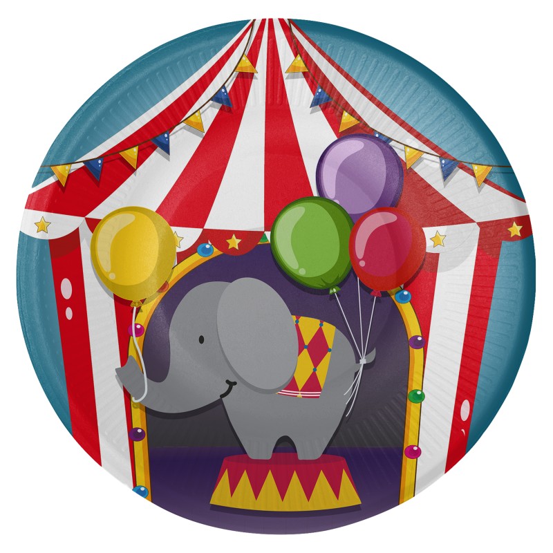 Piatti Circo per Compleanno e Feste