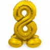 Palloncino numero 8 di 72 cm con supporto Acquista