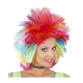 Parrucca Punk Rock Multicolore